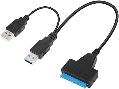 Cavo QIANRENON SATA Maschio A DC 5.5x2.1 Mm - Alimentazione 12V Per LED E Ventole, Lunghezza 1m, 20AWG
