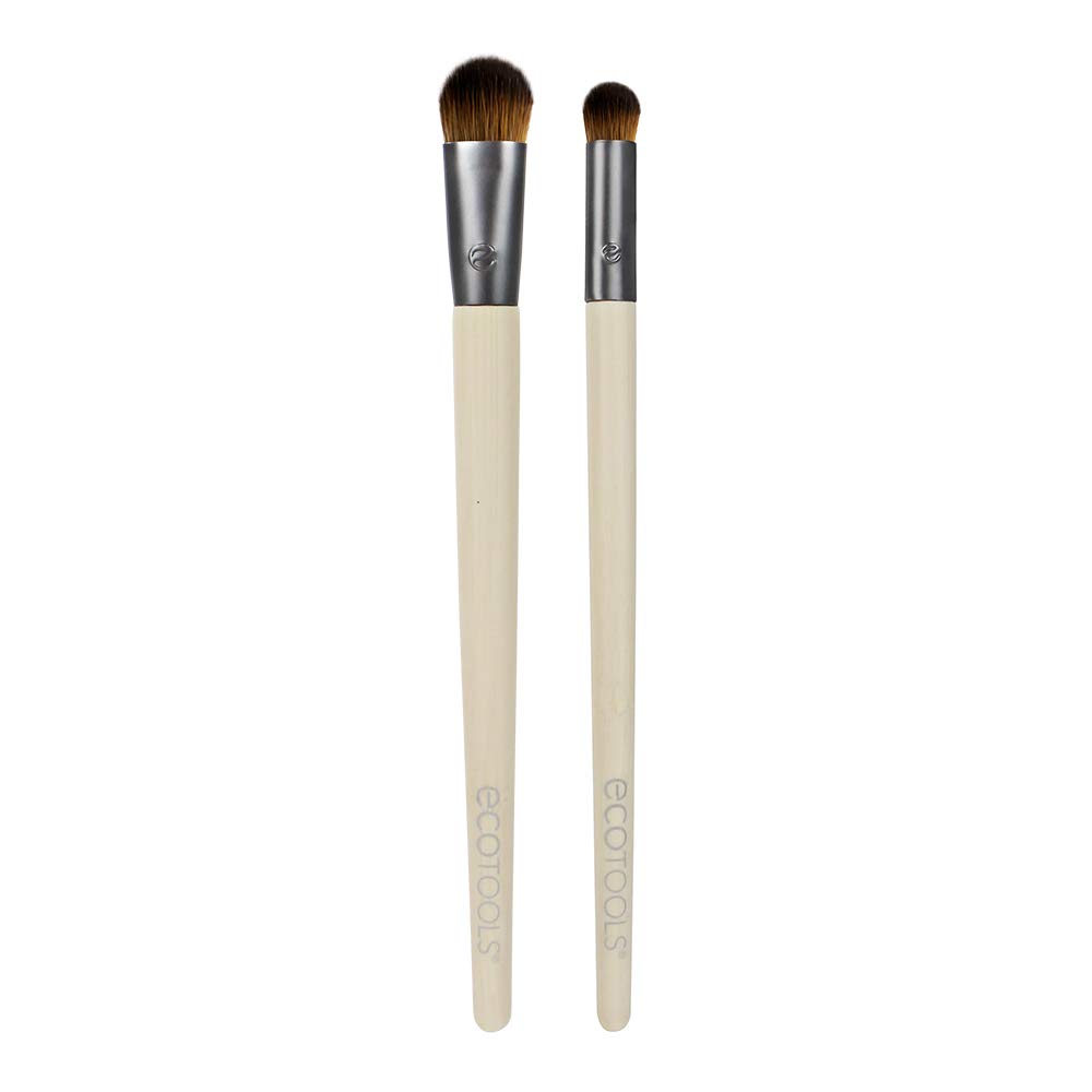 EcoTools Ultimate Shade Makeup Brushes, Blending for Powder and Cream Eye Shadows, Set of 2: Beauty