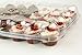 Chefible Premium 24 Mini Cupcake Container - Set of 12 | Extremely Durable Plastic Disposable Cupcake Boxes | Two Dozen Cavity for Mini Cupcakes