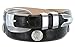 Italian Calfskin Leather Belt with Designer Buckle and Indian Head Coin Conchos