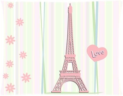 Cute Cartoon Eiffel Tower In Paris Image Pillowcase Pillow Case 20 X 26 One Side Amazon Co Uk Kitchen Home