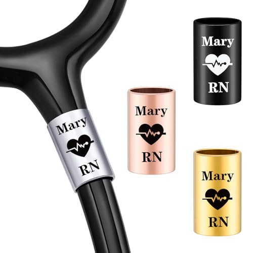 Personalized Stethoscope Name Tag Charms for