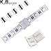 Kabenjee 5x 5pin RGBW/RGBWW LED Strip Light 10mm Wide Connection Cable,RGBW LED Stripe 17cm Long Converter Adapter Corner Connector to the Controller,Solderless Extension Connector Jumper(5 wire)