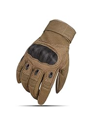 ADiPROD Guantes tácticos (1 par) de nudillos duros dedo completo para disparos al aire libre Ejército Airsoft Gear
