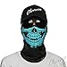 Olarveo Skull Face Mask Neck Scarf Bandana, Windproof Breathable Unisex Face Cover for Sports,Sun Protection Seamless Neck Gaiter