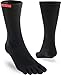 Injinji 2.0 Men's Sport Crew Toesocks, Black, Large