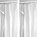 mDesign - 2 Pack - Extra Wide Waterproof, Heavy Duty Premium Quality 4.8 - Gauge Vinyl Shower Curtain Liner for Shower and Bathtub - 108