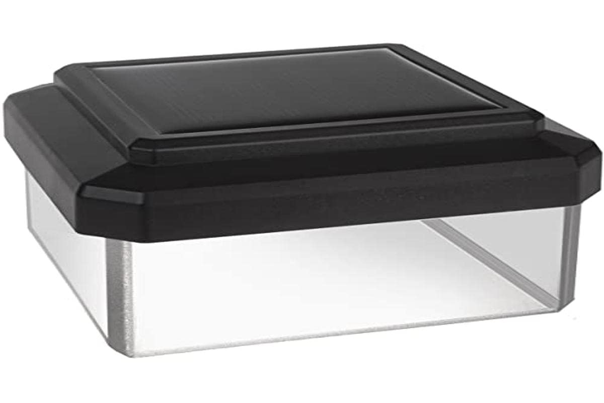 Green Blue GB 126 Solar Lamp Fence Post Garden Light with Twilight Sensor Warm White 4000K LED Battery (60x60)