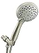 Vida Alegria H5+ 2.5GPM Handheld Shower Head with Steel Hose, Holder, 5 Sprays (Brushed Nickel)