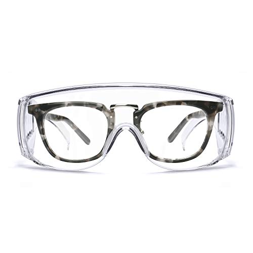 WOOLIKE Safety Goggles with Antifog Lens Over Glasses Goggles for