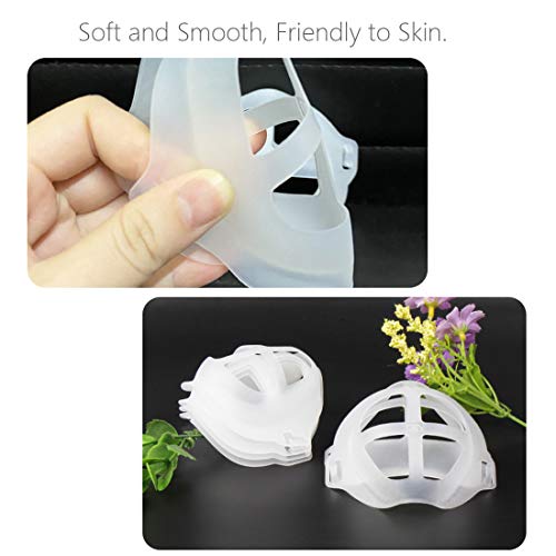 3D Face Bracket Internal Support Frame for Adults and Kids Comfortable Breathing Under Mask Reusable—5 Pcs