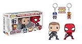 Funko POP Marvel: Civil War Hawkeye Spiderman, Iron