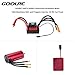 GoolRC S3674 2650KV Sensorless Brushless Motor 120A Brushless ESC and Program Card Combo Set for 1/8 RC Car Truck