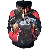 BarbedRose Unisex 3D Digital Print Hoodie