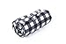 Lorient Home Heated Fleece 12V Electric Car Blanket Black Plaid