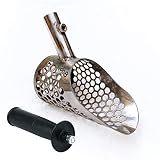 CooB Beach Sand Scoop Small Hunting Detector Tool Scout v2 Stainless Steel Hexagon -10 Holes
