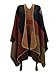 Chaos Theory Women's Checked Knitted Winter Tartan Cape Stylished Poncho One Size Multi Colour