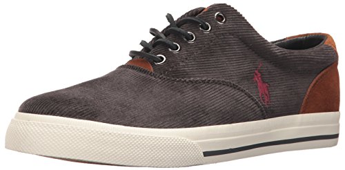 Polo Ralph Lauren Men s Vaughn Sneaker, Charcoal, 9 D US