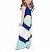 Summer Cute Mommy and Me Boho Striped Chevron Maxi Dresses