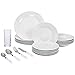 Amethya Glass Beverage Dispenser with Metal Lid (Dinner Set)