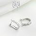 Newtrip Charming Women's Sterling Silver Ear Hoop Earrings Ear Stud