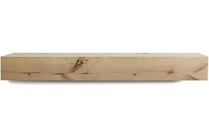 DOGBERRY COLLECTIONS Dogberry 48 in. Modern Farmhouse Unfinished Fireplace Mantel