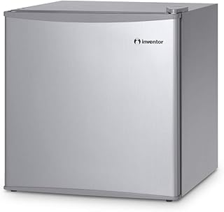 Inventor Mini-Kühlschrank 43 L, Energieklasse A++, Farbe Silber, Leise ideal für die Küche, das Schlafzimmer, Hotels und kleine Wohnungen