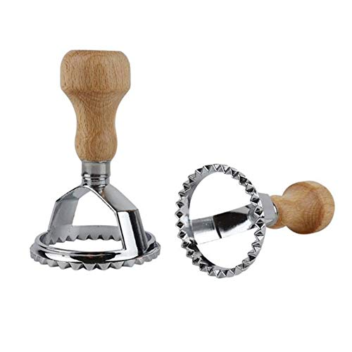 1 Piece Dumpling Maker, Metal Dumpling Mold, 6.5cm Round Ravioli Stamp Pasta Cutter, Pelmeni Dough Dumpling Pie Ravioli Tray, Pastry Maker Mould Tool for DIY Cooking Baking, Ravioli Maker Molding