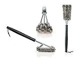 Expert Grillers - Barbecue Grill Brush - Perfect for your Char-Broil Grill - 3 in 1 Stainless Steel Bristles - Perfect Cleaner for Grill Cooking Grates and Racks