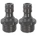 Gilmour 29QM Male Hose End Quick Connectors, Black primary