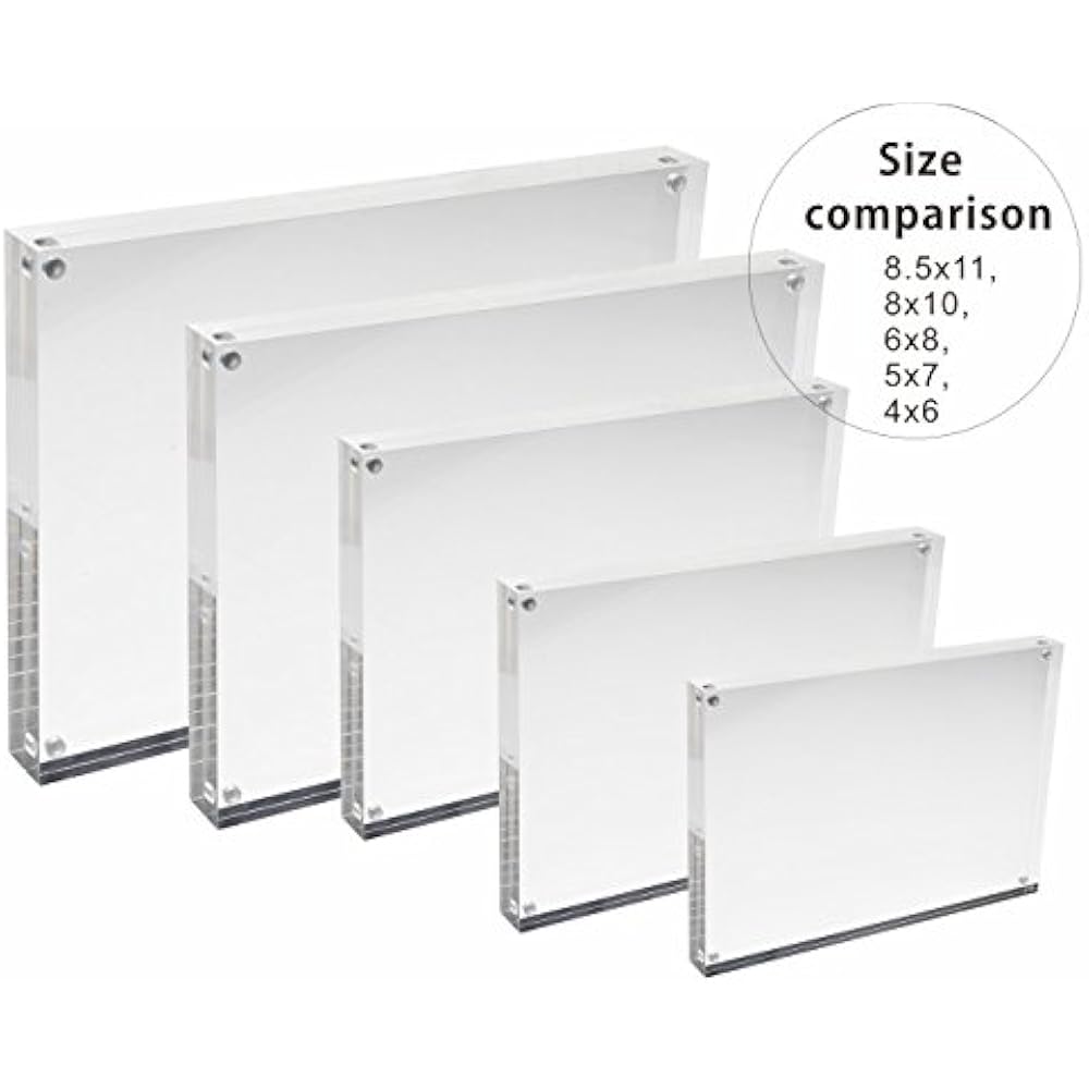  Frames Cq Acrylic 8x10 Acrylic Frame, Picture Frames, Clear