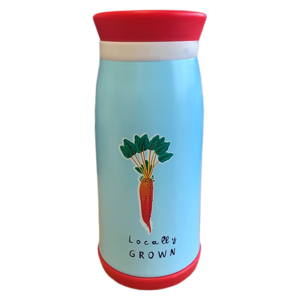 RHS by Dexam Home Grown Carrots Childrens Drinks Bottle - Blue