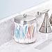 iDesign Forma Glass Bathroom Vanity Glass Apothecary Jar with Lid for Cotton Balls, Swabs, Cosmetic Pads, Candy, 3.5