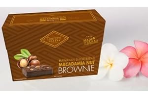 DIAMOND BAKERY Hawaiian Shortbread Macadamia Nut Cookies, Brownie 4 ounce (113g)