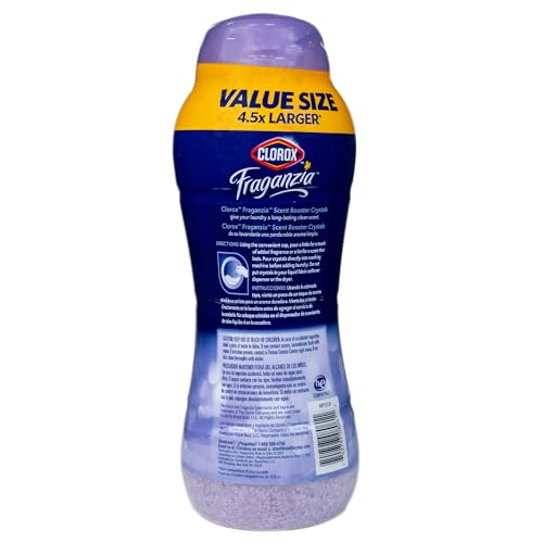 CLOROX FRAGANZIA IN-WASH SCENT BOOSTER CRYSTALS IN DREAMY JASMINE SCENT, 70 OZ VALUE SIZE | LAUNDRY SCENT BOOSTER CRYSTALS | DREAMY JASMINE, LIGHT FLORAL LAUNDRY FRAGRANCE 70 OUNCE CRYSTALS