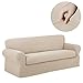 Maytex Stretch Reeves Stretch 2-Piece Sofa Slipcover, Natural