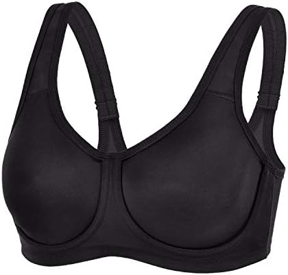 AISILIN Women's Max Control Solid High Impact Underwire Plus Size Sports Bra
