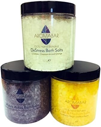 Muscles Aches Pains Dead Sea Bath Salts Soak with Peppermint Rosemary Black Pepper & Eucalyptus Pure Essential Oils - Image 3