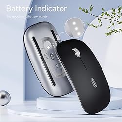 Uiosmuph G11 Wireless Mouse, USB C Rechargeable