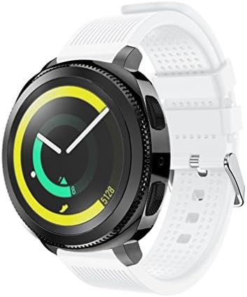 AutumnFall Fashion Sports Soft Silicone Bracelet Strap Band For Samsung Gear Sport (White)