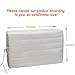 Luxiv Indoor Air Conditioner Cover, White Window Unit Protection Anti-Rust Adjustable Cover for Indoor Window AC with Free Elastic Straps (21x13x2.5)