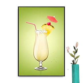 Framed Red Wine Home Artwork for Living Room Bedroom