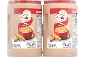 GARDENPICK Coffee Mate Coffee Creamer Powder – 56oz Non-Dairy Creamer with Stainless Steel Measuring Spoons – Gluten-Free Lactose-Free Creamer Powder – Sugar-Free Creamer for Coffee, Cappuccino, Iced Coffee (Pack of 2)