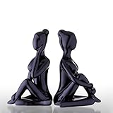 MuJun-L Ceramic Yoga Figure Meditation Yoga Pose