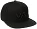 RVCA Men's VA Snapback II Hat, Black/Black, One Size