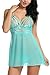 Avidlove Womens Slim Lace Cups Strappy Babydoll lingerie Mesh Chemise