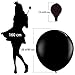 AZOWA White Balloons 36 Inch Big Round Balloon Pack of 6