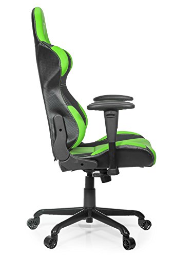 Arozzi Torretta Series Gaming Racing Style Swivel Chair, Green