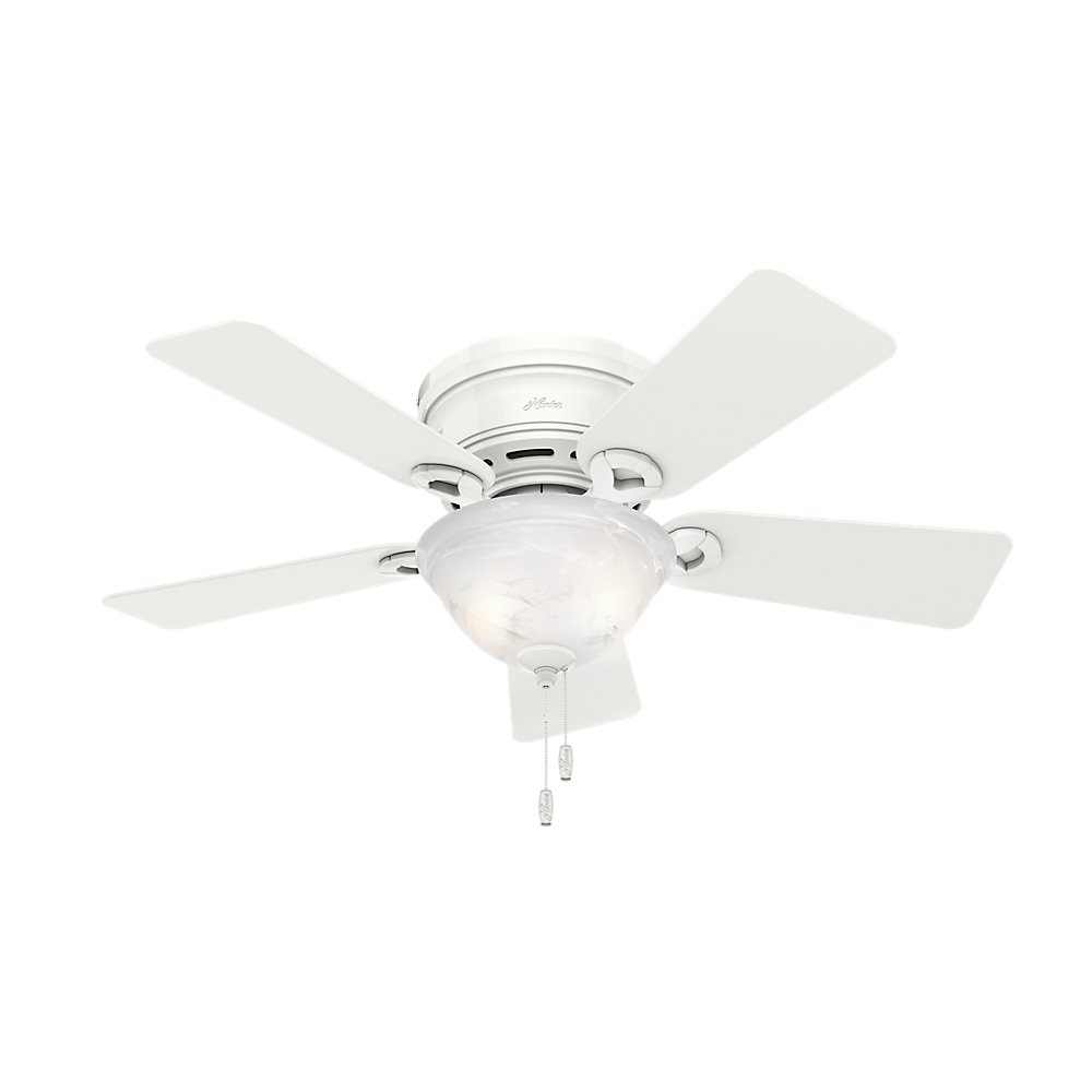 Hunter Fan Company 51022 Conroy 42 Inch Snow White Ceiling Fan With Five Snow White Blades And A Light Kit Tools Home Improvement Ceiling Lights Urbytus Com