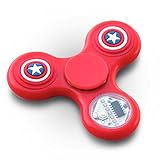 LED Fidget Spinner Toy - LED Light changes 18 Shapes –RED with Red, White, and Blue glow in the dark stars - Perfect For ADD, ADHD, Anxiety, and Autism
